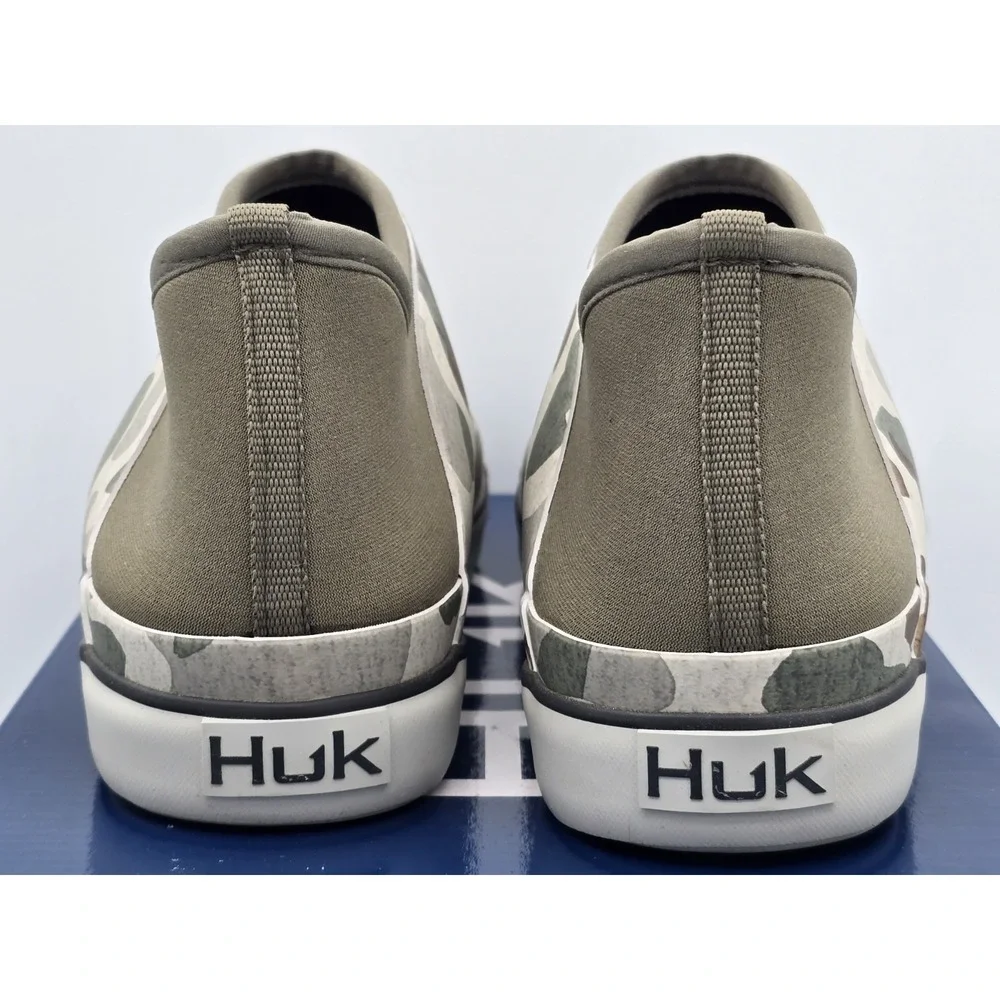 Huk Rogue Wave Shoe Low - Mens - Army Print Waterproof Shoes Fishing Sz 8 M